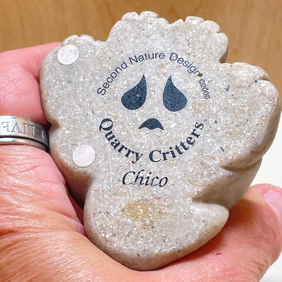 Adorable Quarry Critters Cat “Chico” 2000 Figurine Second Nature Design Big Smil - Picture 5 of 11